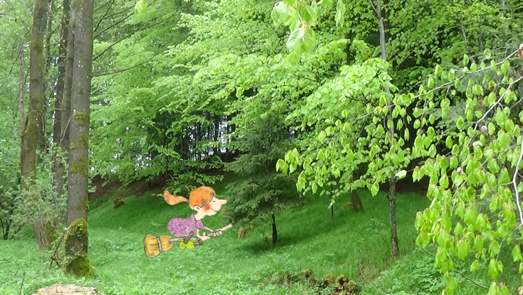 Hexenritt im Wald
